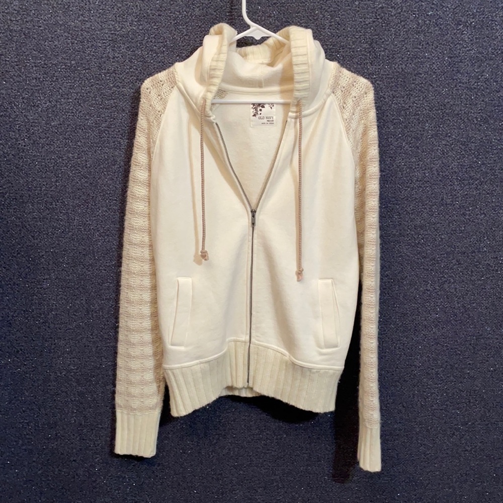 Old Navy Size Medium Hooded Zip Sweater Jacket
